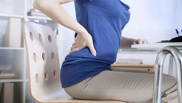back pain during sedentary work